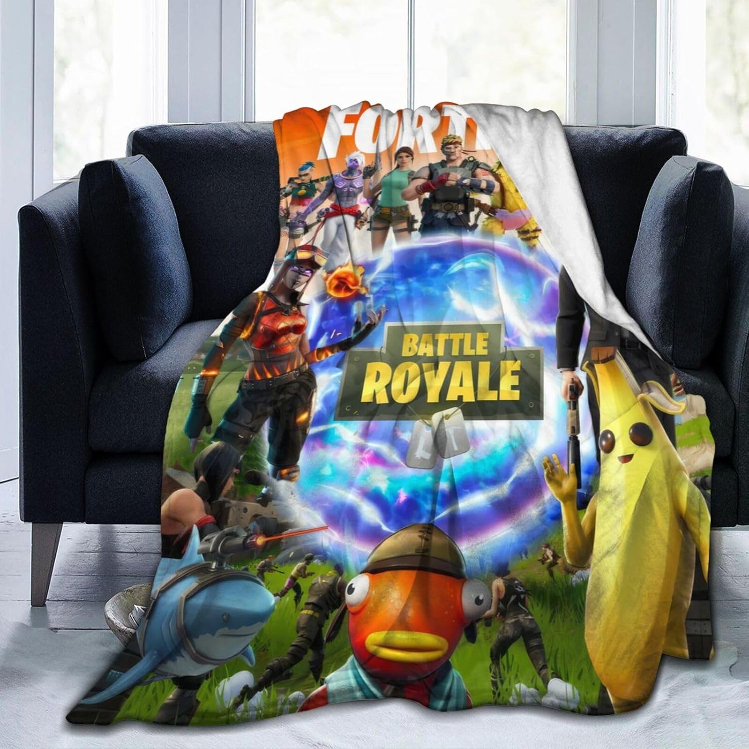 Manta de juego de dibujos animados, manta ultrasuave para sofá, cama, sala de estar, dormitorio, automóvil, 60 x 50 pulgadas