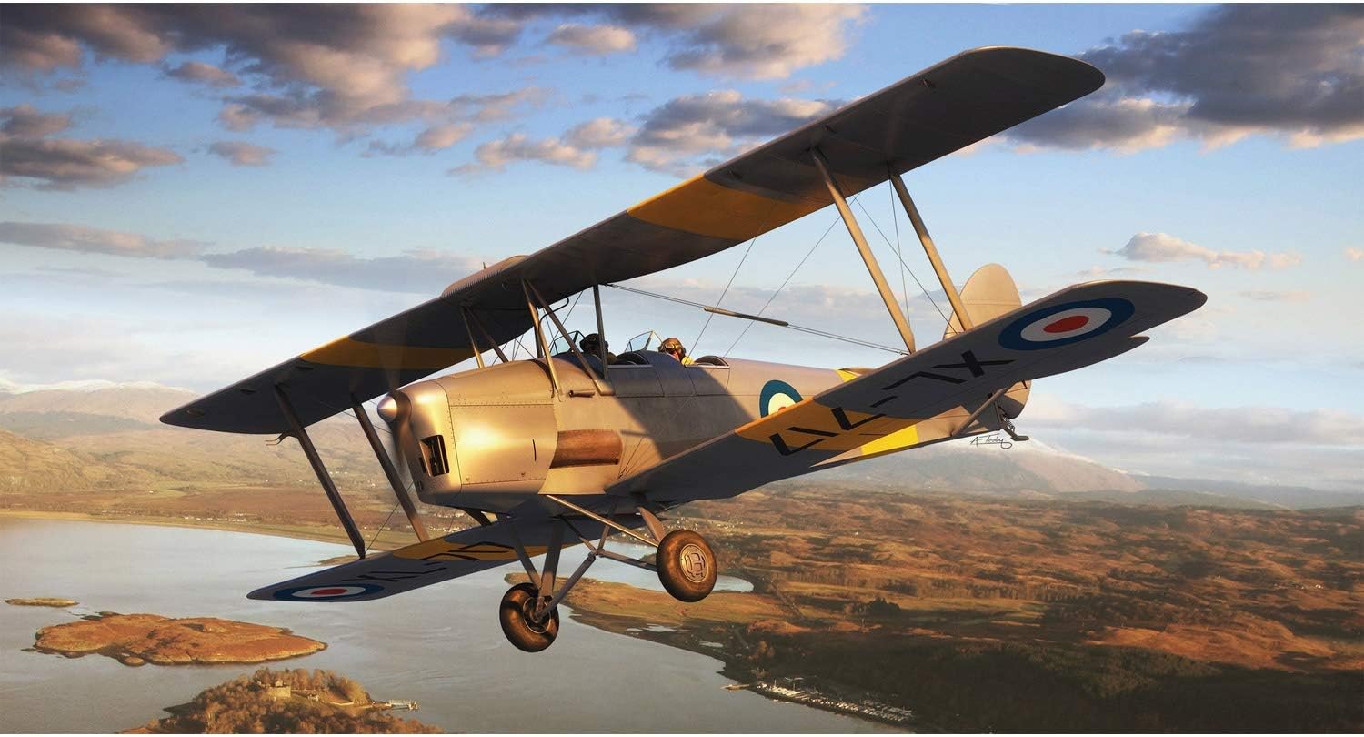 Airfix De Havilland DH.82a Tiger Moth 172 Kit de modelo de plástico de aviación militar A02106
