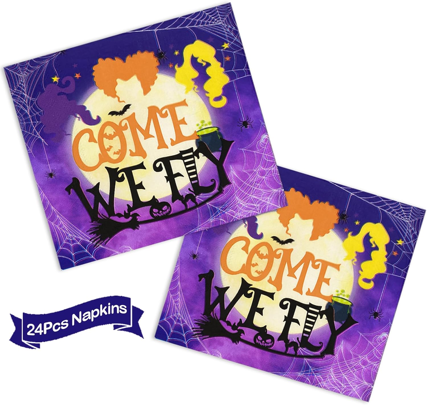 Suministros para fiestas de Hocus Pocus, decoraciones de fiesta de Hocus Pocus, la vajilla de Hocus Pocus, incluye platos y servilletas de Hocus