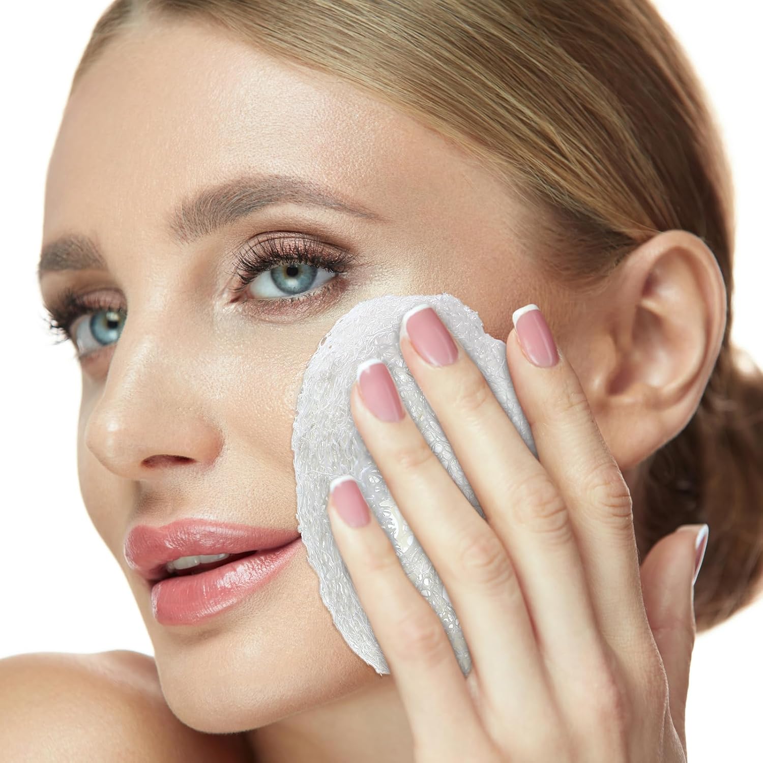 120 piezas de lufa natural para hacer jabón a granel de 1.96 pulgadas, esponja natural reutilizable de esponja de lufa orgánica exfoliante para