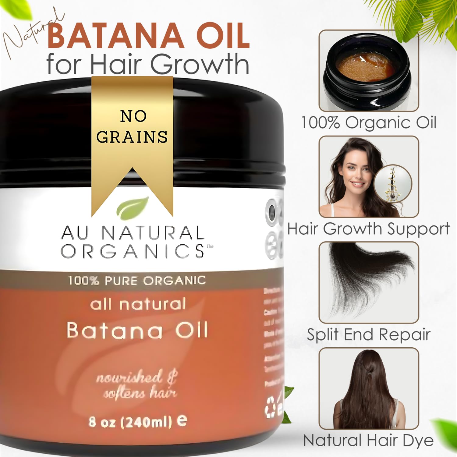 Aceite de batana para el crecimiento del cabello  Aceite de batana orgánico aprobado por Dr. Sebi & Dr Truth para el crecimiento del cabello,