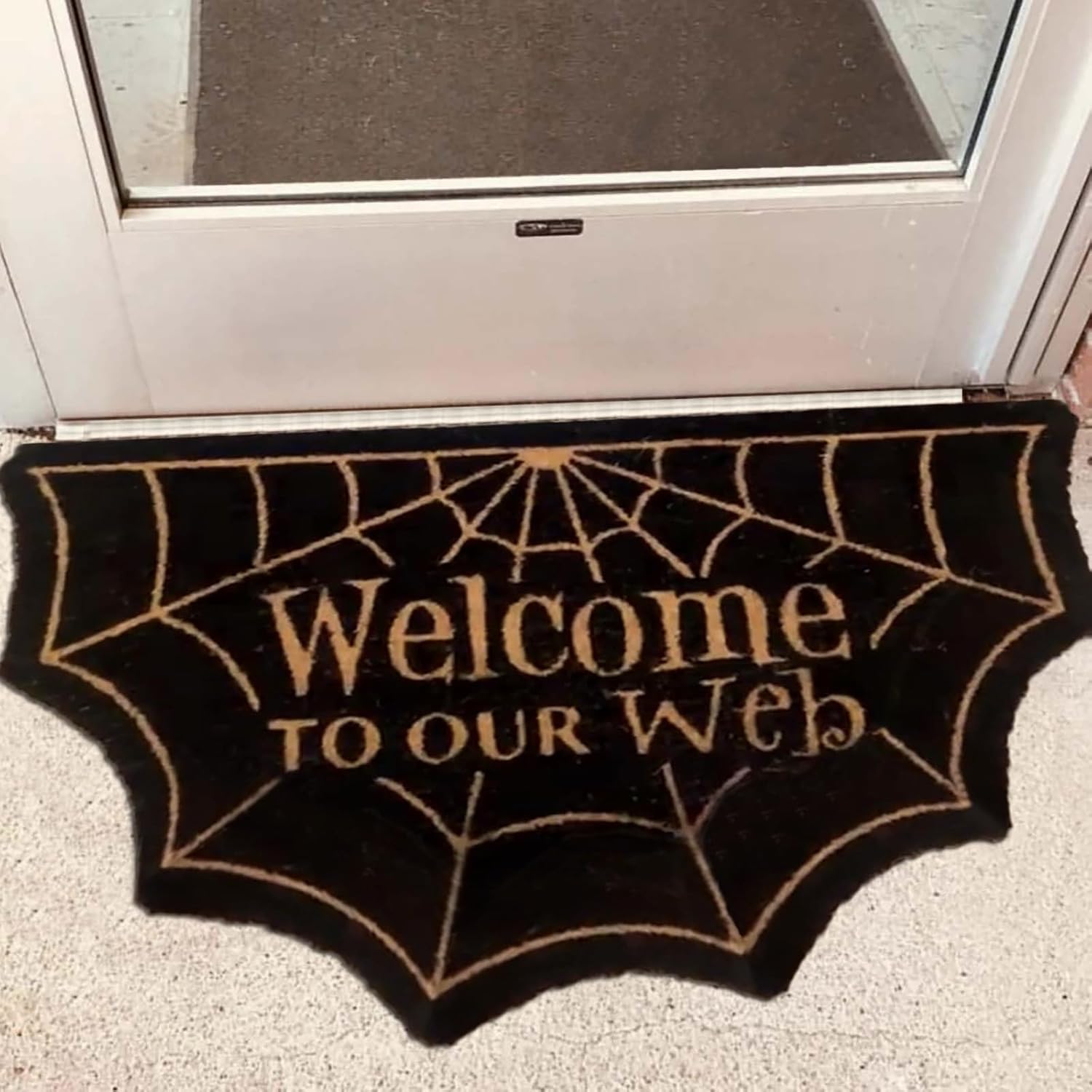 Alfombra de Halloween gótica, alfombra de bienvenida con diseño de calabaza, moderna, para sala de estar, dormitorio, decoración del hogar,