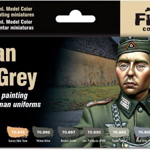 Vallejo Conjunto de uniforme gris campo alemán, 0.6 fl oz Vallejo Conjunto de uniforme gris campo alemán, 0.6 fl oz