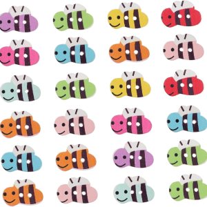 Anneome Botones de mezclilla, 200 botones de madera de abeja, artes y manualidades para apliques, adornos, manualidades de madera para bolsos, Anneome Botones de mezclilla, 200 botones de madera de abeja, artes y manualidades para apliques, adornos, manualidades de madera para bolsos,