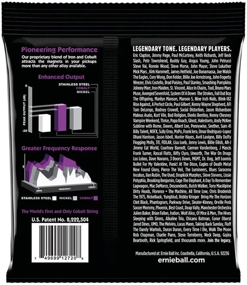 Cuerdas para guitarra eléctrica Cobalt de Ernie Ball