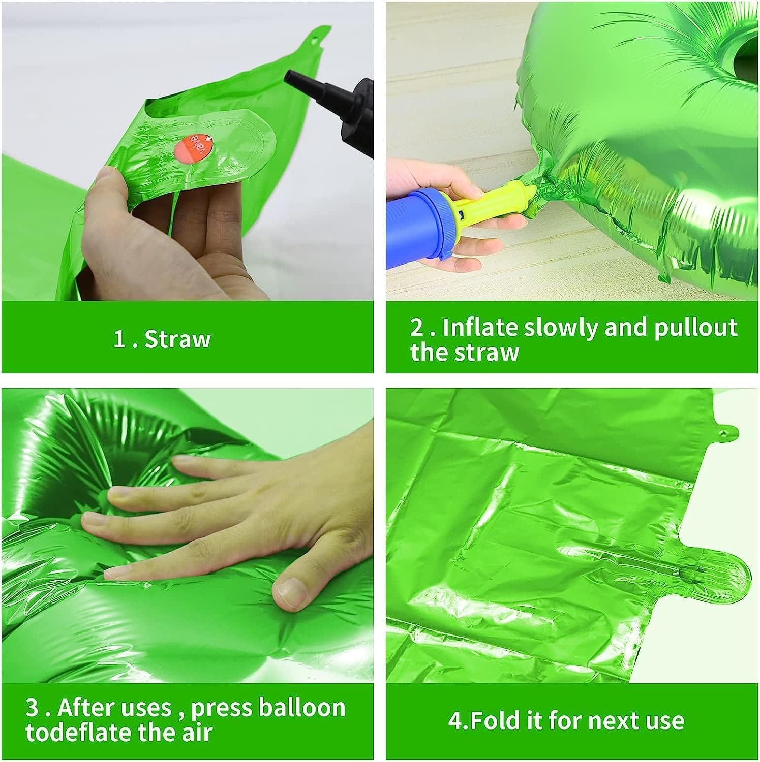 Globos de dinosaurio verde número 8 de 40 pulgadas, globos de cumpleaños número 8 para niños, suministros de fiesta de dinosaurios de 8 cumpleaños,