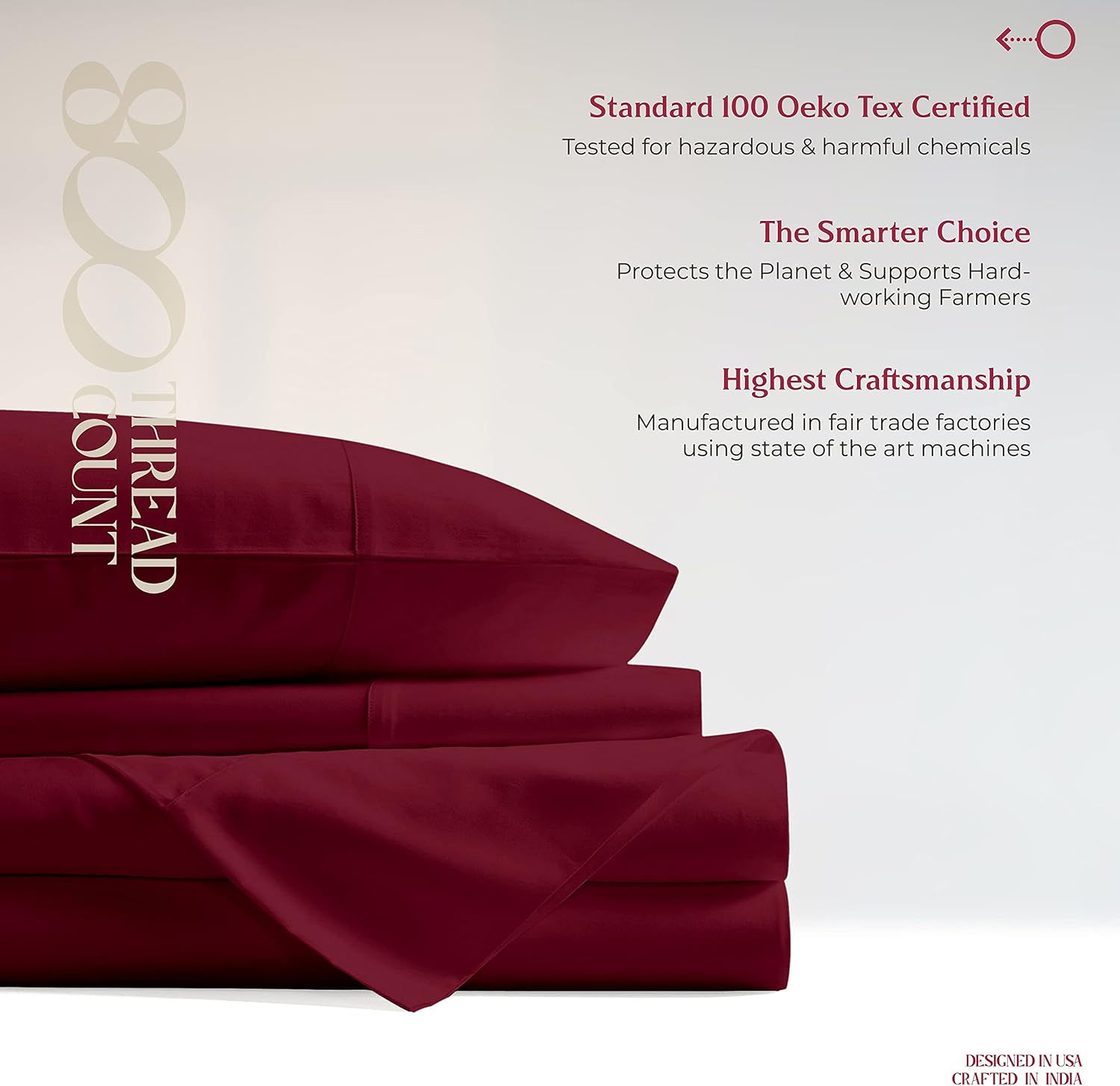 Mayfair Linen – Juego de sábanas de 100% algodón de fibra larga, tejido de satén que proporciona una sensación suave y sedosa, se adapta a colchones