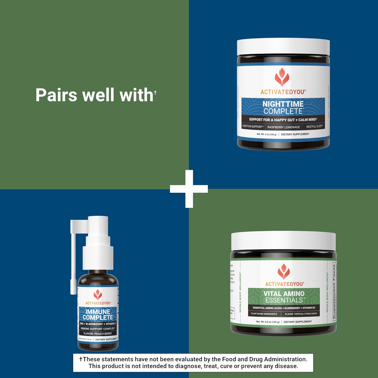 ACTIVATEDYOU Superfood – Batido de proteína vegetal vegana en polvo, con mezcla orgánica de 7 hongos, espirulina y clorella GoldRella, promueve la