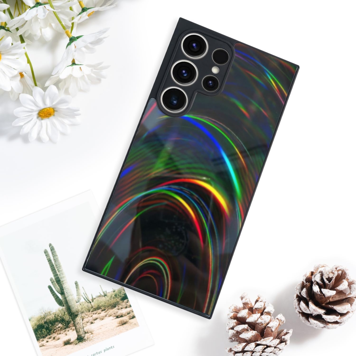 Goodon Funda para Samsung Galaxy S23 Ultra con diseño colorido y fresco, protección contra caídas de grado militar, funda rígida de policarbonato