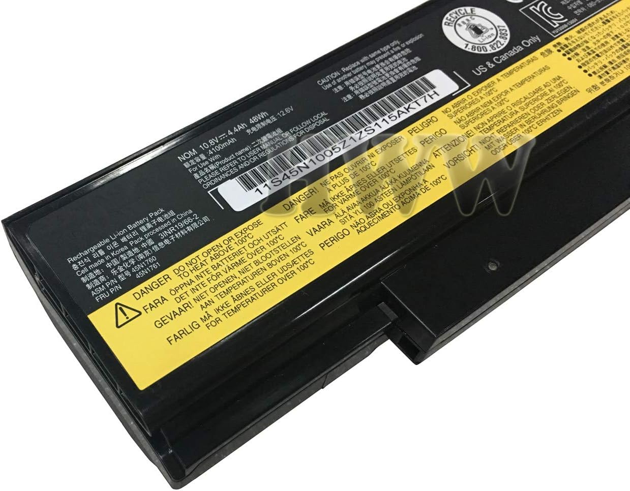 Nueva batería de 10.8V 48Wh 4.4Ah 45N1760 compatible con Lenovo ThinkPad E550 E555 E550C E560 E565 45N1761 45N1762 76+ Series