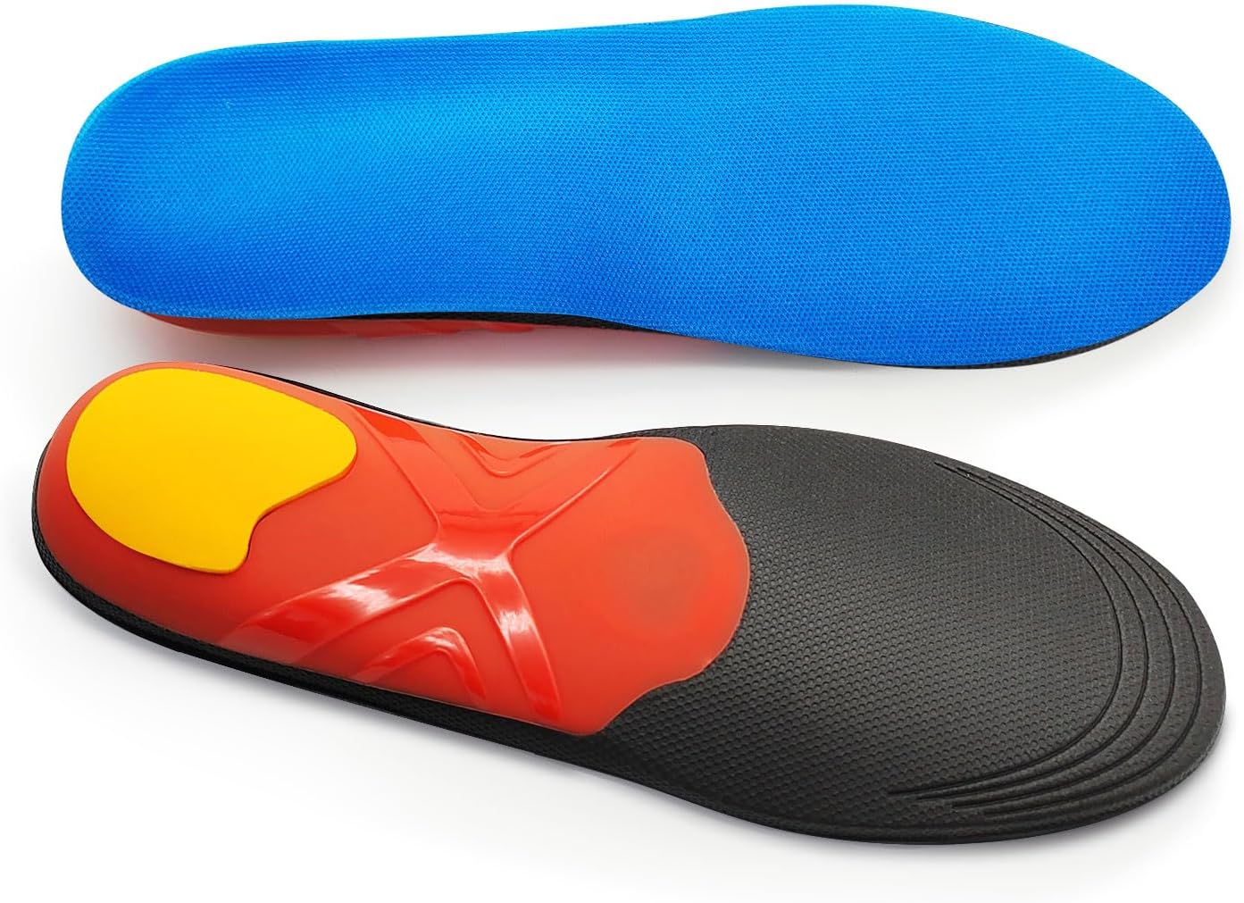 Plantillas de soporte de arco alto para mujeres y hombres, plantillas de zapatos para aliviar la fascitis plantar, plantillas ortopédicas de soporte