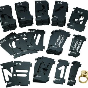 Rockler Juego de plantillas de letras de enrutador (1-12 pulgadas de alto – 99 piezas) – Plantilla de enrutador de letras de fuente de State Park – Rockler Juego de plantillas de letras de enrutador (1-12 pulgadas de alto – 99 piezas) – Plantilla de enrutador de letras de fuente de State Park –