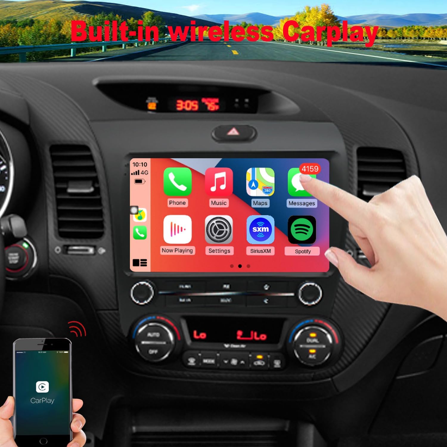 Para KIA Forte Radio Upgrade 2014 2015 2016 2017 2018, accesorios de coche, reemplazo estéreo Android, 9 pulgadas 1280 * 720 pantalla táctil,