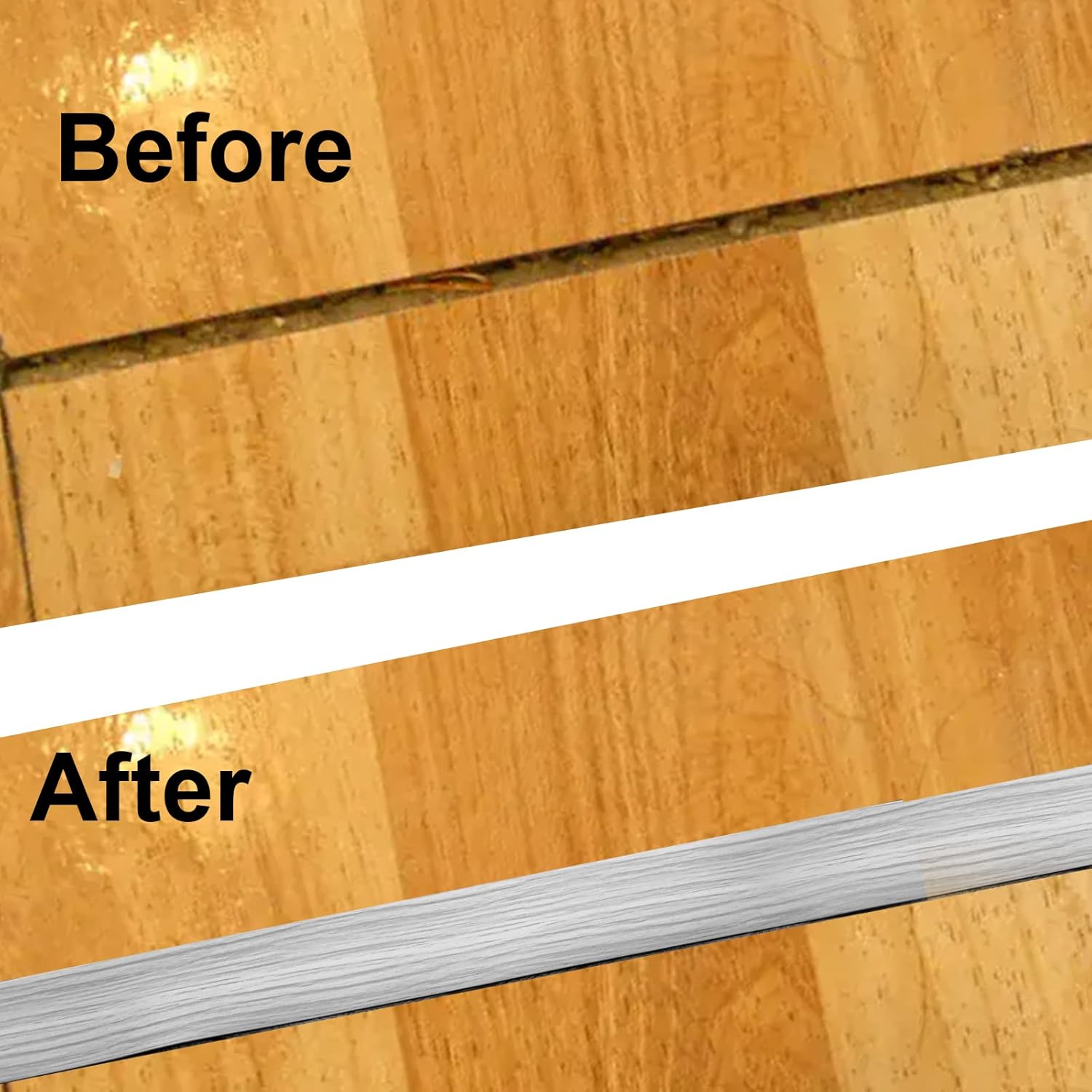 Tira de transición de piso y autoadhesivo para piso de vinilo para bordes de piso, laminado para cubrir huecos de piso