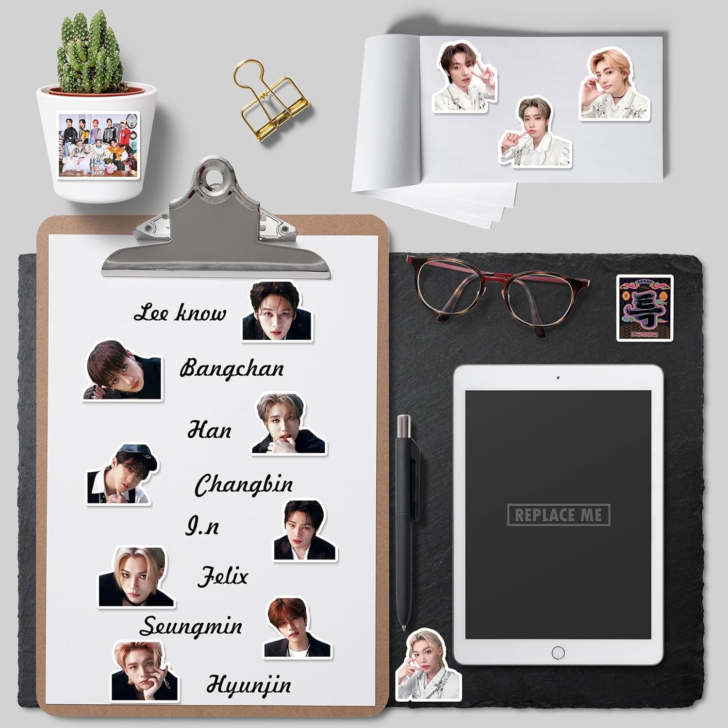 88 calcomanías Kpop, calcomanías coreanas de Kpop Boy Group para niñas, niños, adolescentes y adultos, calcomanías de vinilo impermeables para