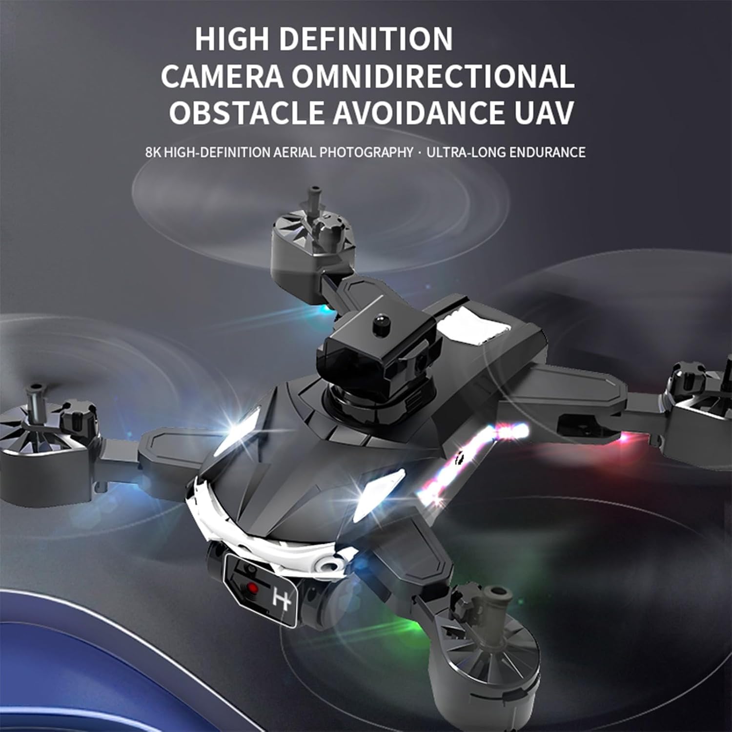 Dron plegable con cámara HD 1080p cámara Fpv Drone para principiantes control de gestos, evitación de obstáculos, modo sin cabeza, Wifi RC