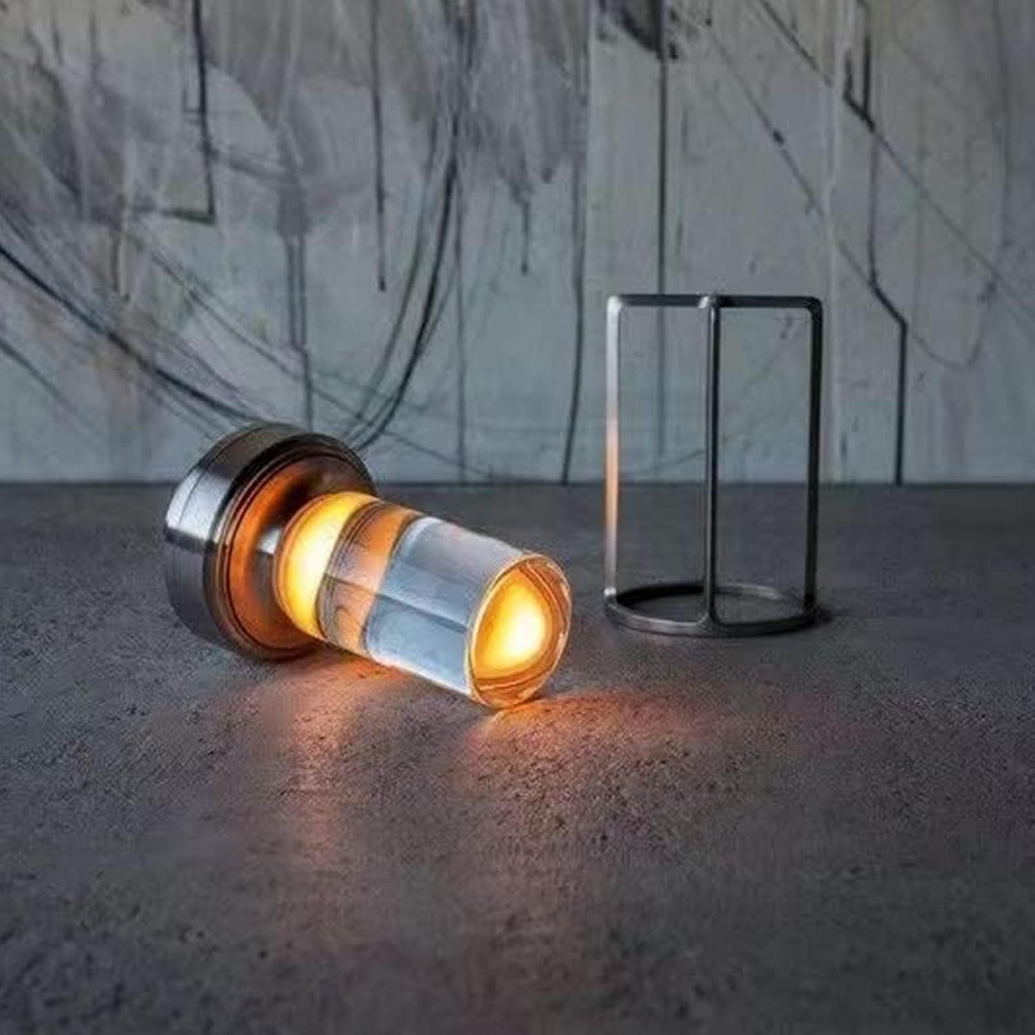 Refresh Decor – Linterna de cristal, lámpara de cristal de refresco, lámpara de cristal Lumisom, lámpara de mesa Lumisom, lámpara de mesa Lumisom,