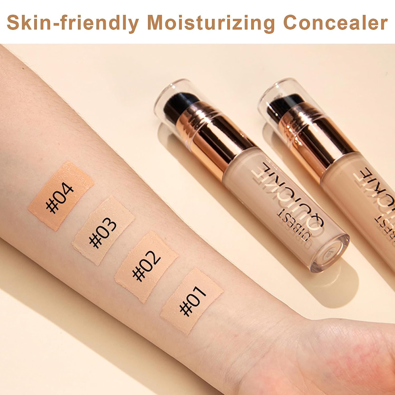 Juego de base sedosa con brocha de maquillaje suave, fórmula transpirable, ligera, hidratante, base de cobertura completa para un maquillaje