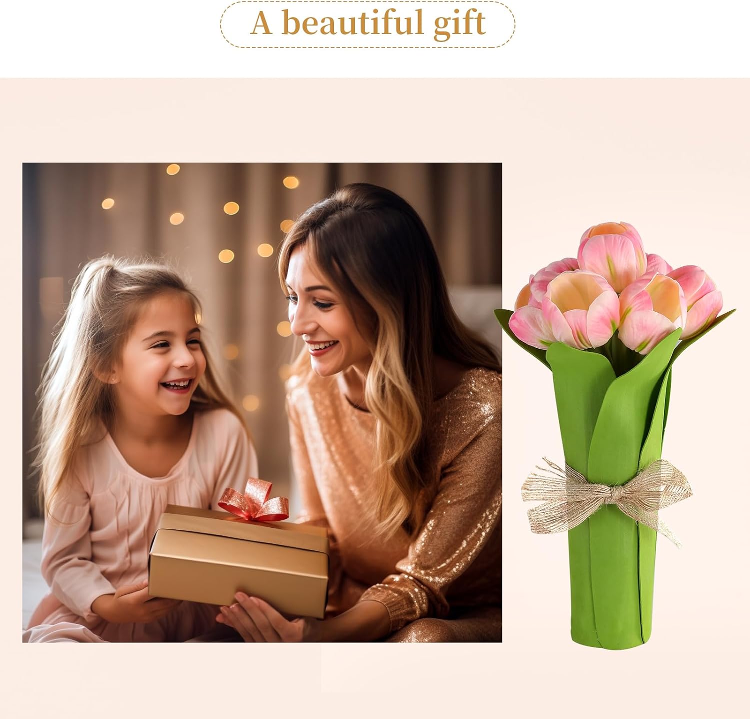 Lámpara de mesa de tulipán, lámpara de mesa LED con pilas, pequeñas luces de noche, lámpara de noche para dormitorio, decoración del hogar, boda,