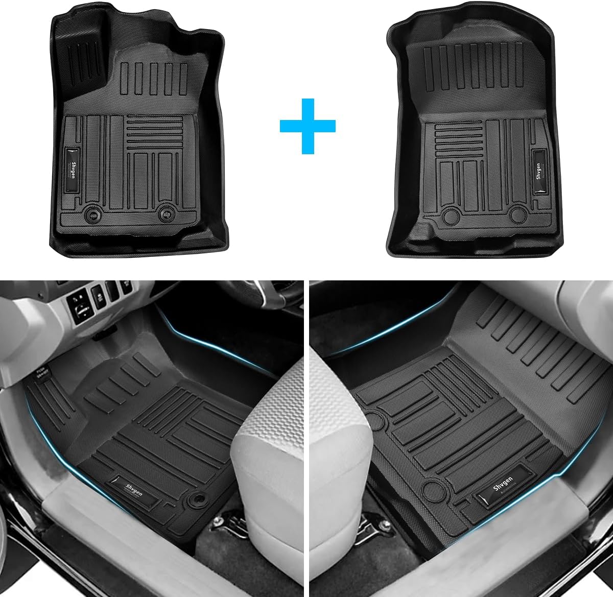 Alfombrillas personalizadas para Toyota Tacoma 2023 2022 2021 2020 2019 2018 2017 doble cab, alfombrillas de automóvil TPE para Tacoma, alfombrillas