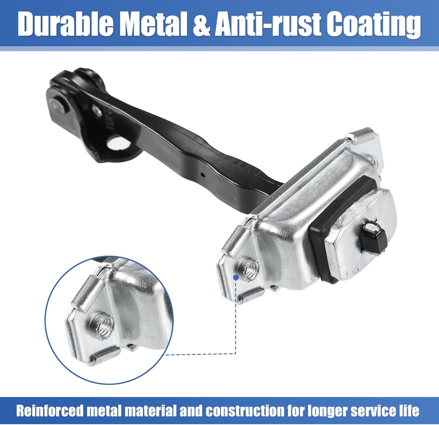 uxcell Correa de retención de puerta delantera izquierda Limitador Conjunto de brazo de control de puerta No.79380A7000 para Kia Forte 14-18 para