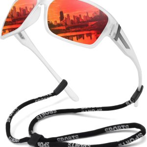 STORYCOAST Gafas de sol deportivas polarizadas para hombres y mujeres, marco irrompible, ciclismo, pesca, conducción STORYCOAST Gafas de sol deportivas polarizadas para hombres y mujeres, marco irrompible, ciclismo, pesca, conducción