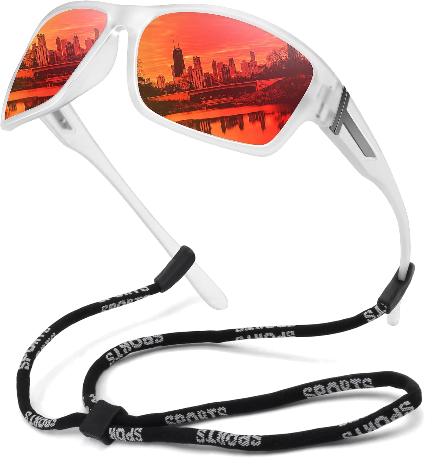 STORYCOAST Gafas de sol deportivas polarizadas para hombres y mujeres, marco irrompible, ciclismo, pesca, conducción