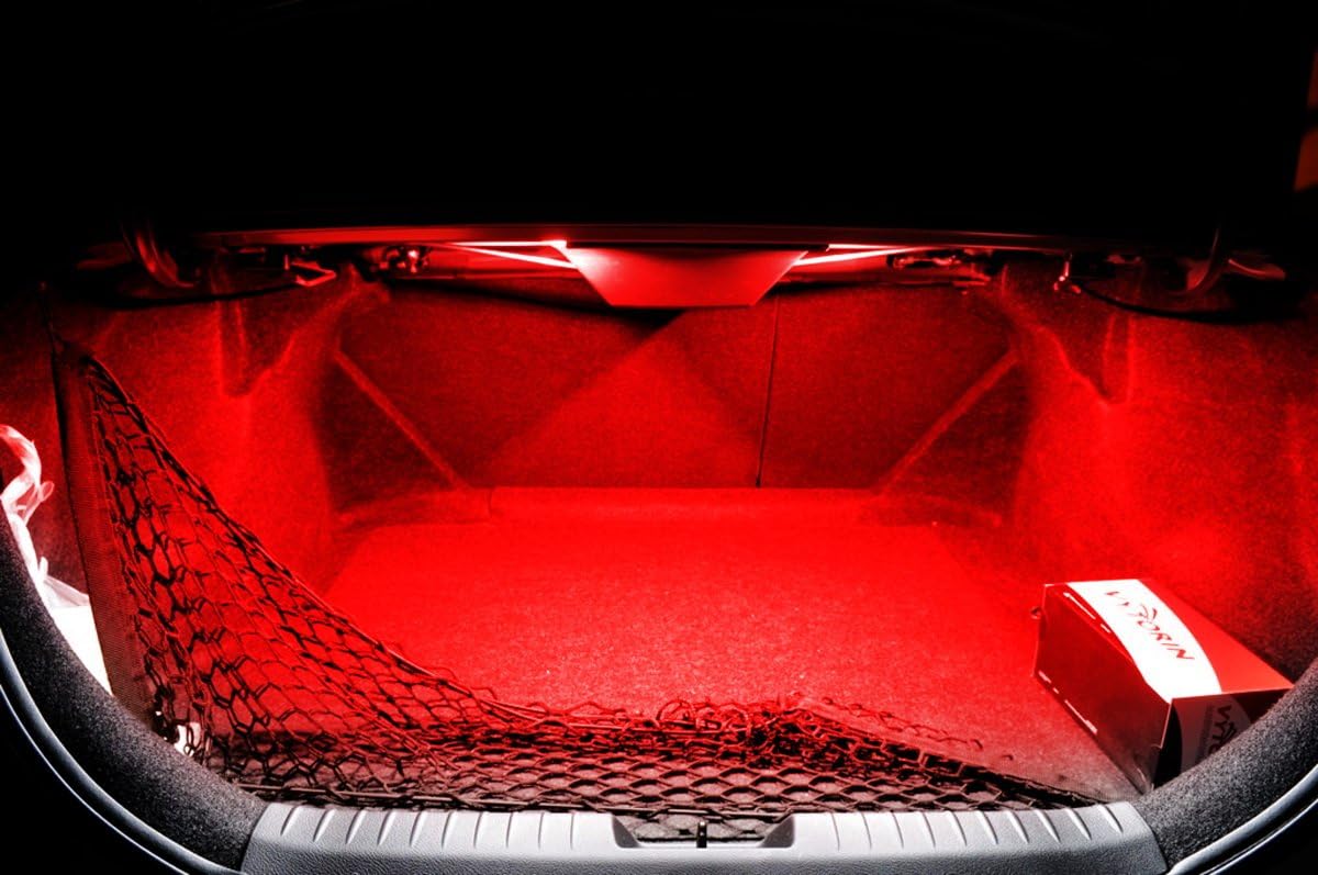 iJDMTOY Conjunto de luz LED para maletero de 2 W, de alta potencia, color rojo brillante, para área de carga, compatible con Honda, compatible con