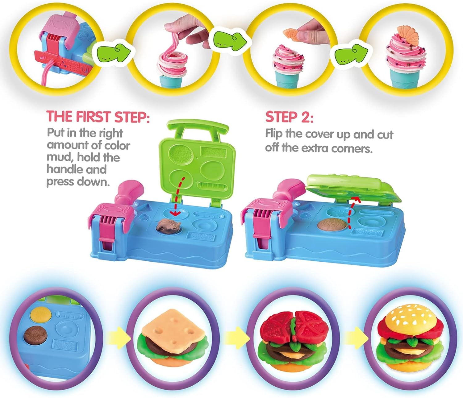 Kitchen Creatiocns Super Chef Suite Playset, juegos de masa para niños de 4 a 8 años, juguete de cocina preescolar, 40 accesorios y herramientas, 5