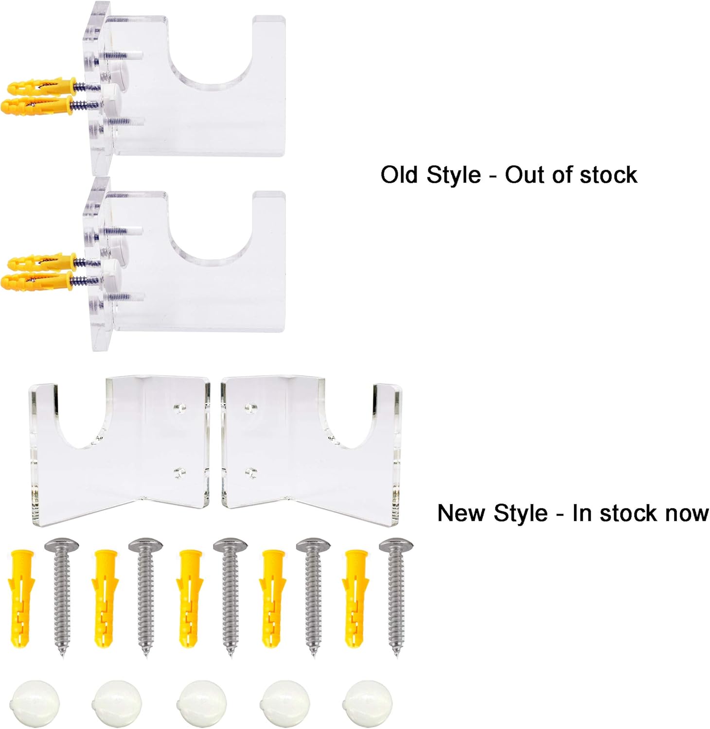 YYST Soporte de pared para espada de acrílico transparente para Samurai Katana Wakizashi Tanto Genji Sword Rack