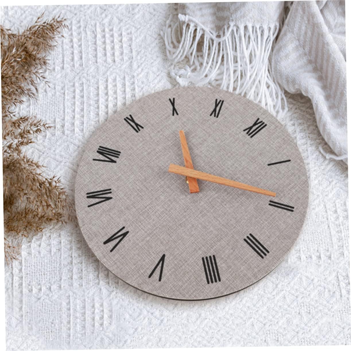 Garneck 2 pcs 12 Wall Clock Digital Vintage Wall Clock Retro Wall Clock Wall Clocks Digital Roman Numeral Wall Clock Decorative Wall Clock reloj de