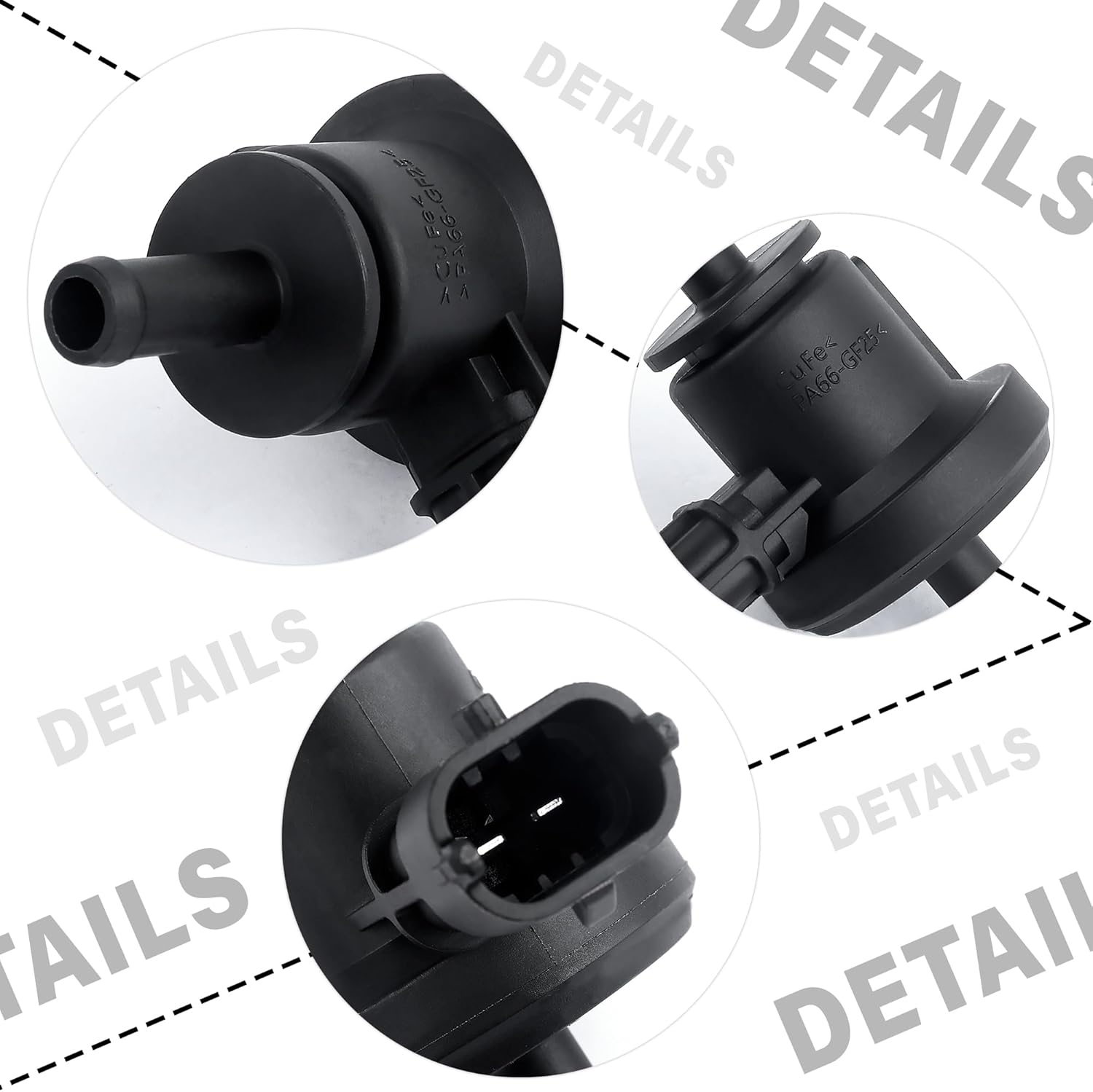 Solenoide de válvula de purga de bote de vapor para automóvil, solenoide de válvula de purga Evap compatible con Hyundai Kia, válvulas de purga de