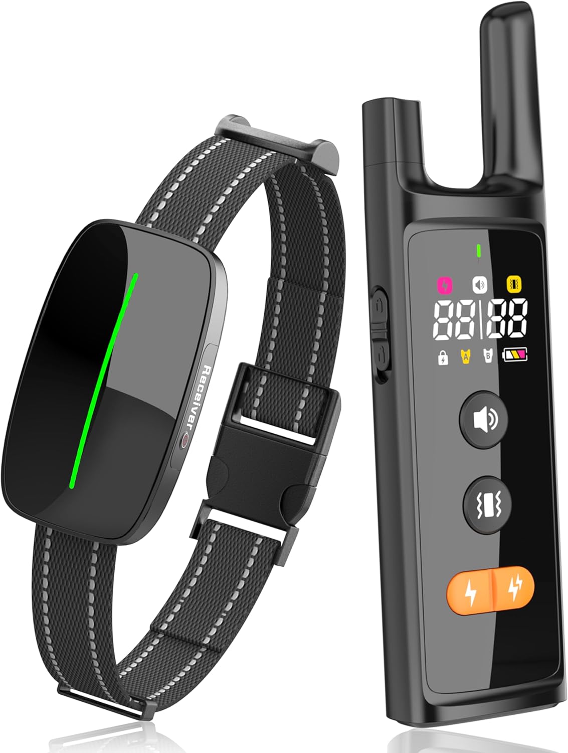 Collar de choque de entrenamiento para perros de 3300 pies con control remoto IP67 resistente al agua con 4 modos de entrenamiento, pitido,