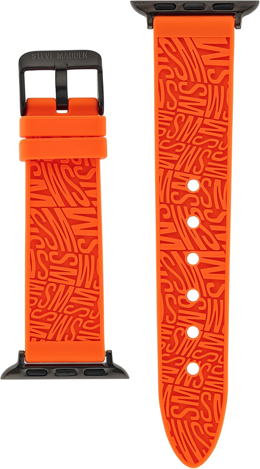 Steve Madden Correa de silicona de moda para Apple Watch, Moderno