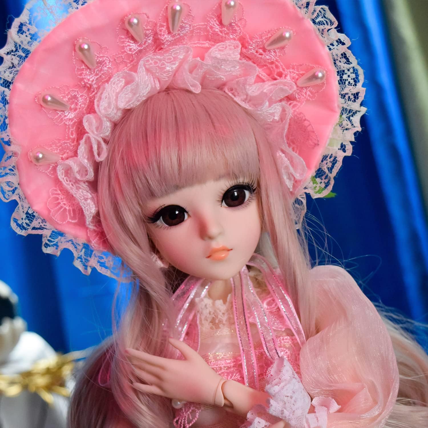 Proudoll Muñeca BJD de 13 de 23.6 in, 24 pulgadas, muñecas articuladas con bola SD, vestido de princesa, zapatos de vestir gratis para cambiar,