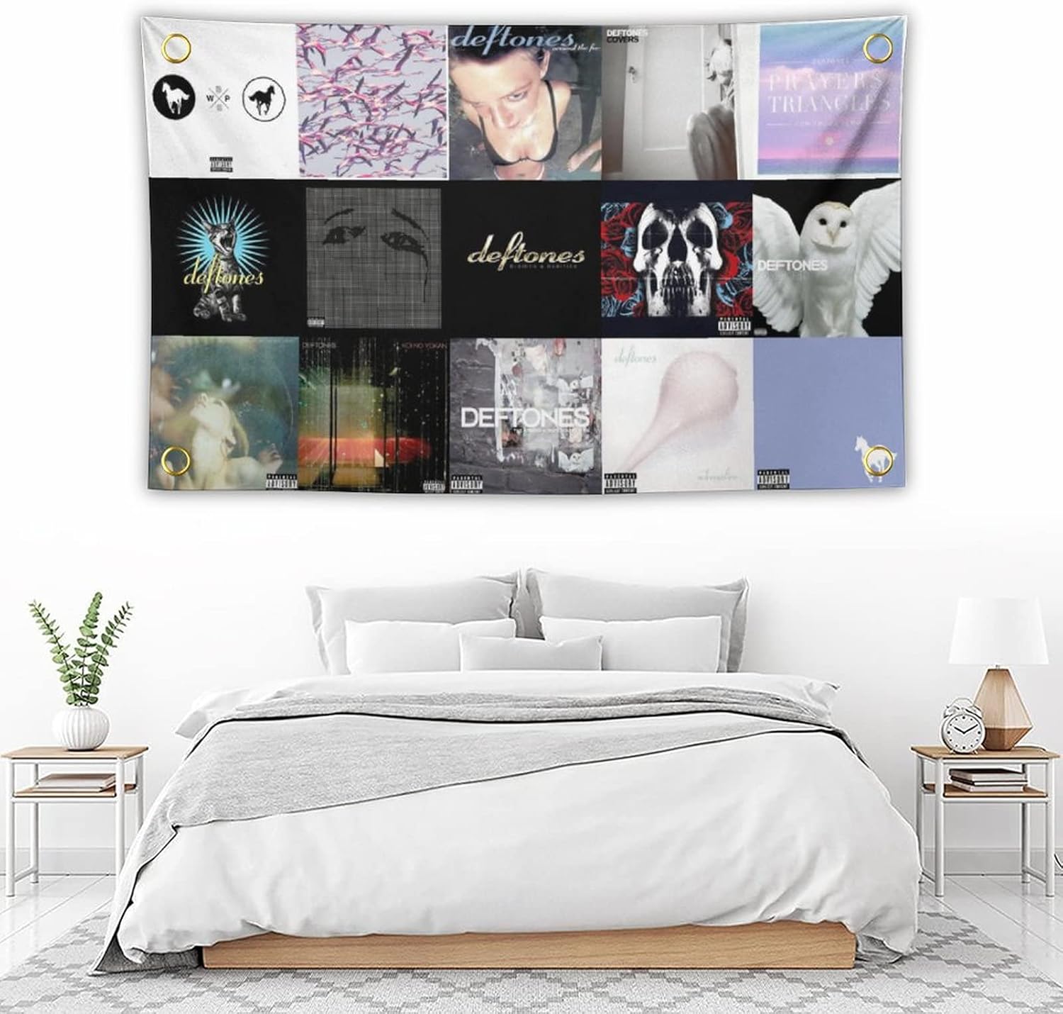 Edazaf Tapiz de bandera de collage para dormitorio, decoración universitaria para colgar en la pared, 3 x 5 pies, póster para interiores y exteriores