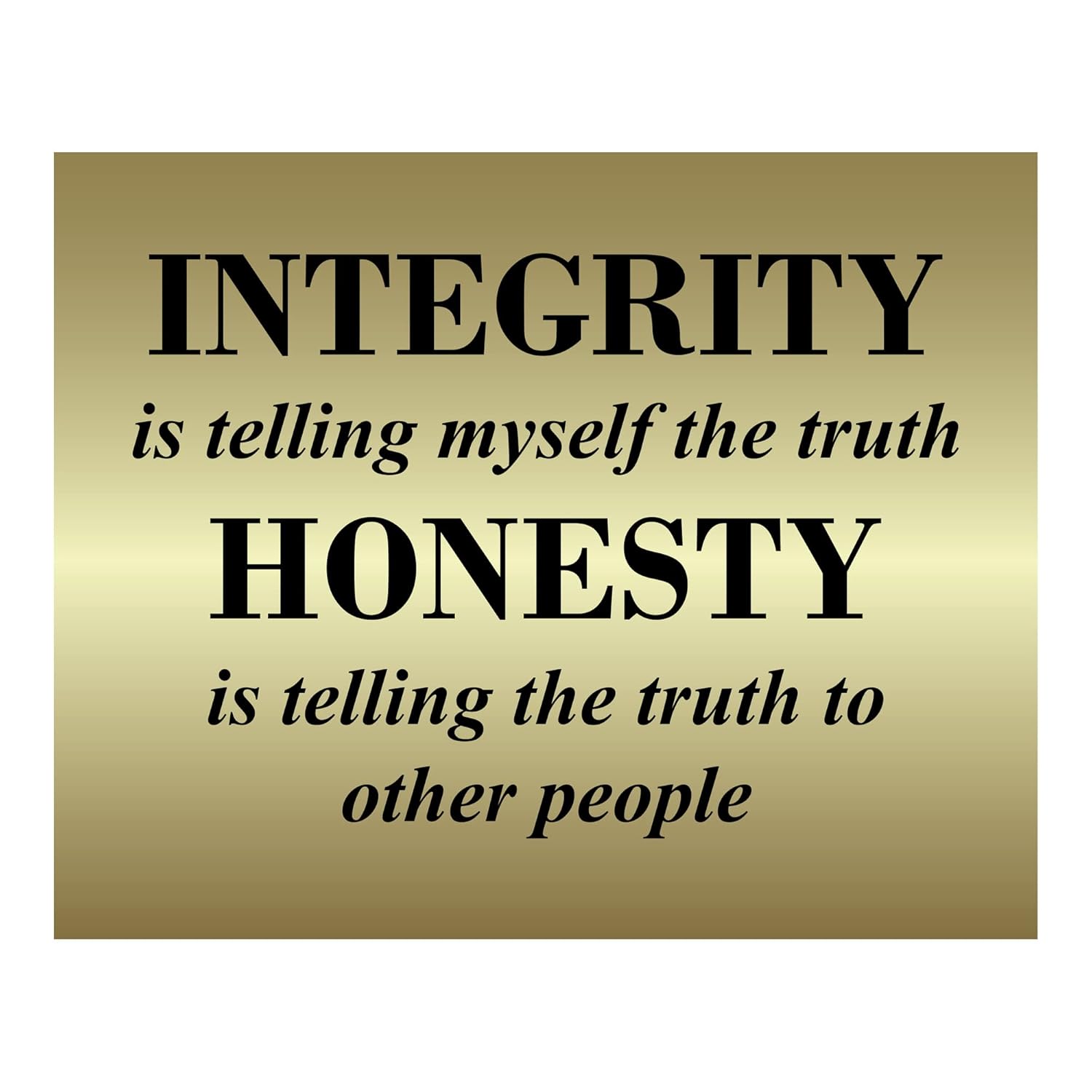 Telling Truth – Inspirational Quotes Wall Decor, Motivational Elegant Wall Art Print Makes Great Wall Decor For Living Room Decor, Office Decor,