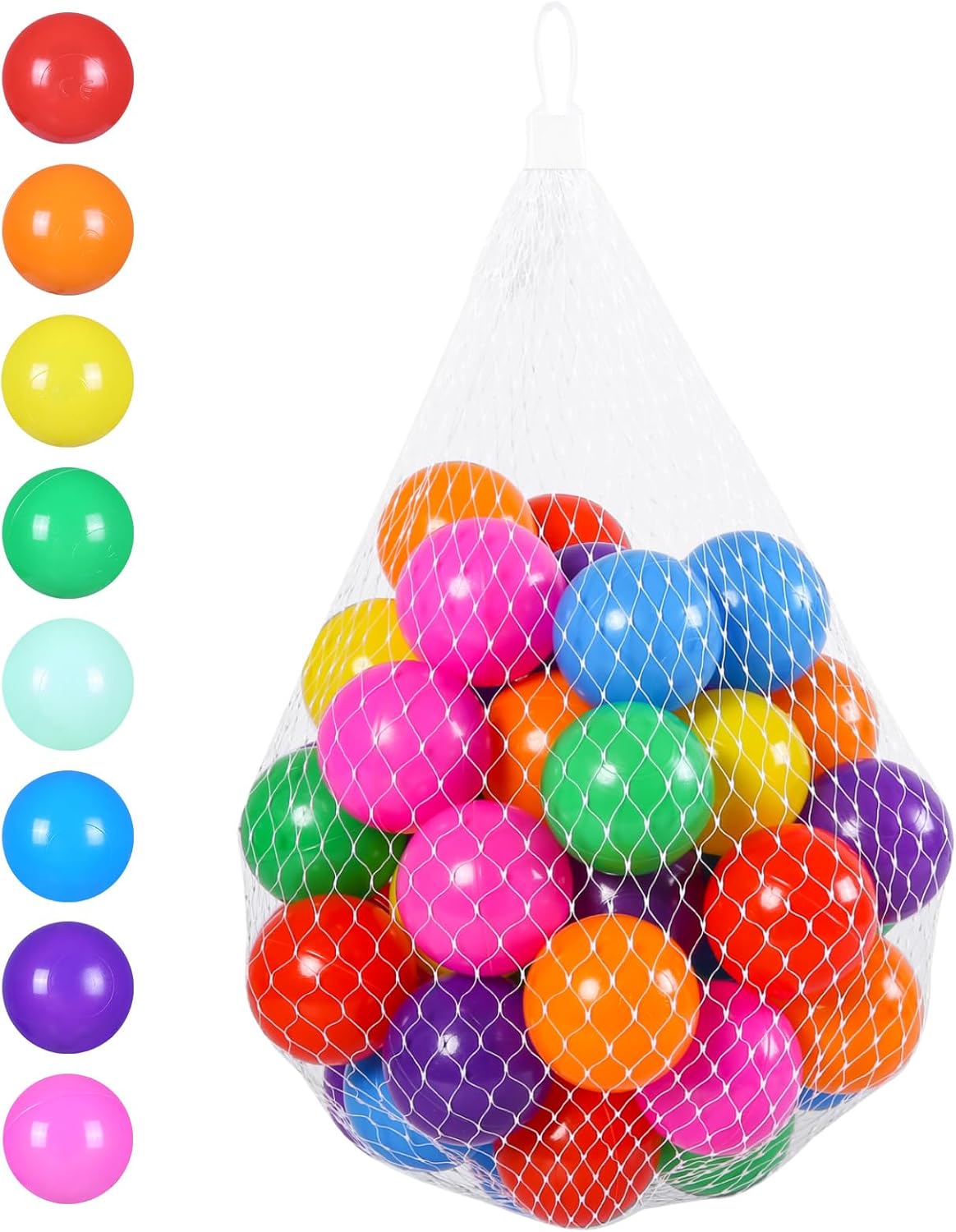 GAMIFUN Pelotas para hoyos de bolas, sin ftalatos, sin BPA, bolas de plástico no tóxicas para niños y diversión para jugar