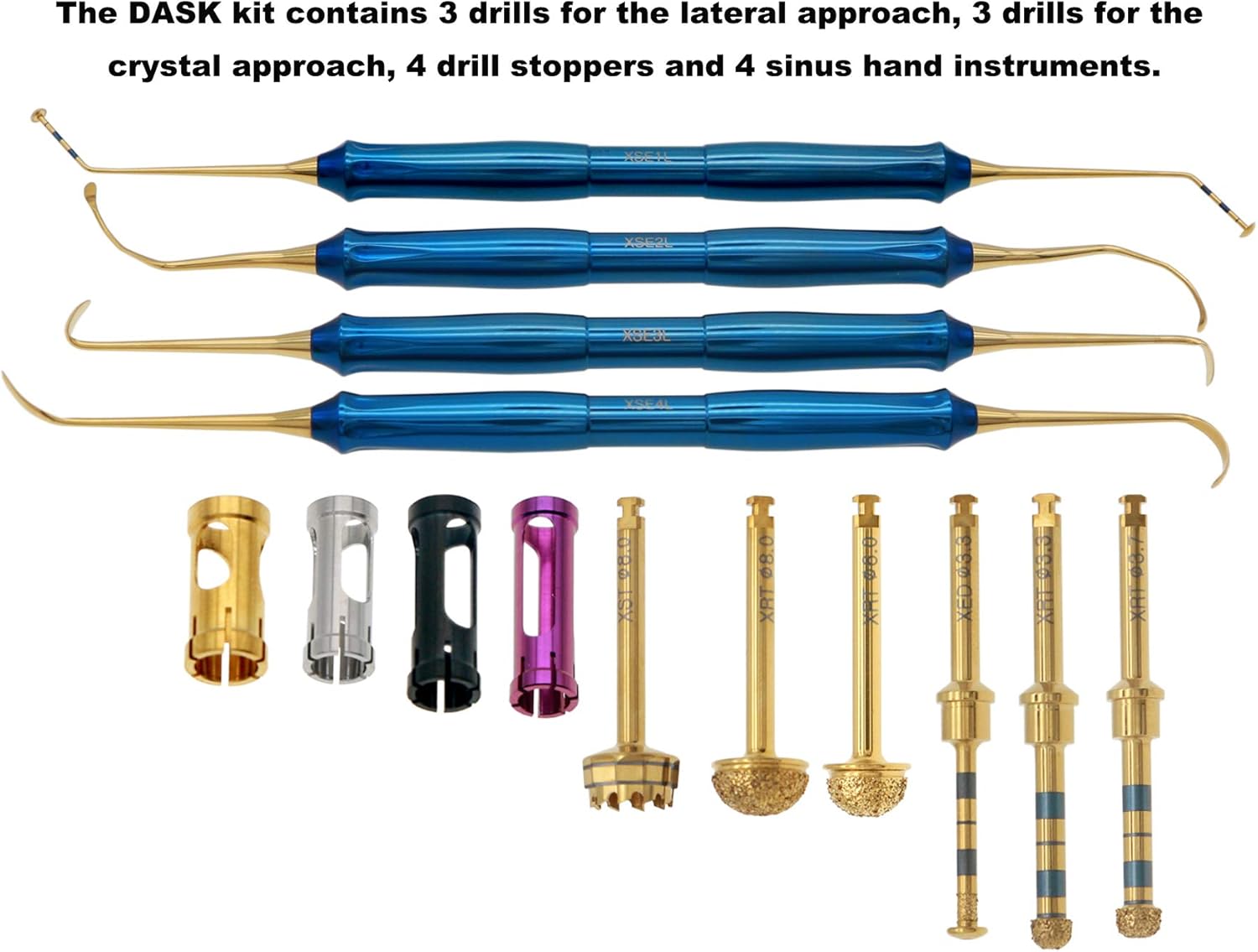 Dentium DASK – Kit de implantes de elevación sinusal (14 unidades)