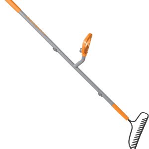 ERGIESHOVEL ERG-BWRK16 Rastrillo de arco de acero reductor de tensión, resistente a los impactos, de 16 púas, astil de 54 pulgadas, con segunda asa ERGIESHOVEL ERG-BWRK16 Rastrillo de arco de acero reductor de tensión, resistente a los impactos, de 16 púas, astil de 54 pulgadas, con segunda asa