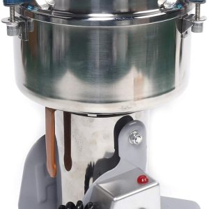 Fetcoi Molinillo eléctrico comercial para especias de grano de hierbas, capacidad de 70.55 oz, grado de trituración de malla 60-350, acero Fetcoi Molinillo eléctrico comercial para especias de grano de hierbas, capacidad de 70.55 oz, grado de trituración de malla 60-350, acero