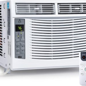 GAOMON Unidad de aire acondicionado para ventana de 6000 BTU, aire acondicionado de ventana de refrigeración eficiente con control remoto y GAOMON Unidad de aire acondicionado para ventana de 6000 BTU, aire acondicionado de ventana de refrigeración eficiente con control remoto y
