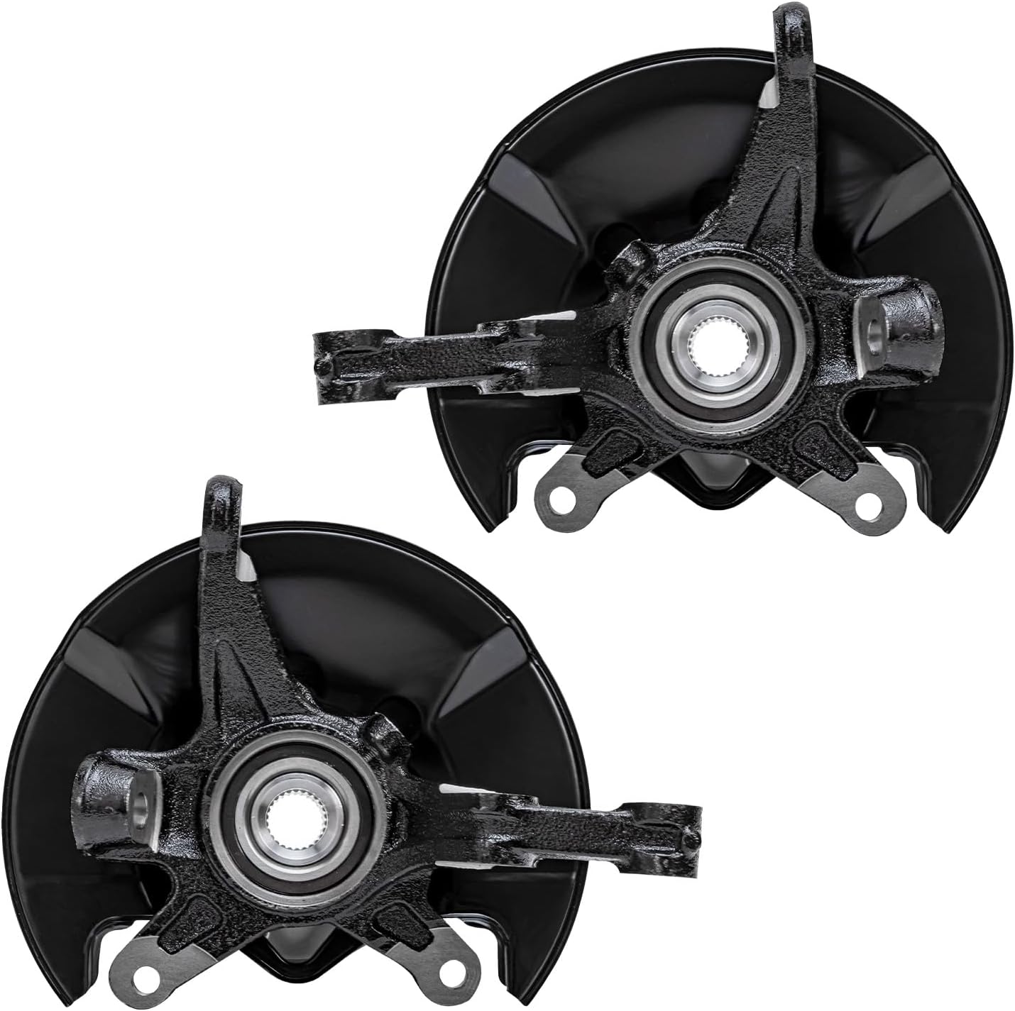 Detroit Axle – Nudillos de dirección delanteros con bujes + puntales rápidos con montaje de resorte helicoidal de repuesto para Honda Civic Sedan