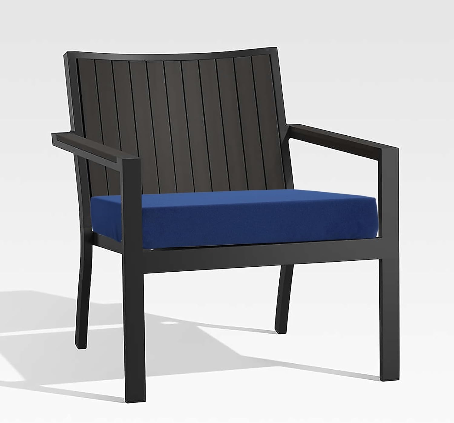 Topotdor Cojín para silla de patio para muebles de exterior, 24 x 24 pulgadas, impermeable, de repuesto, para muebles de patio, 3 años de