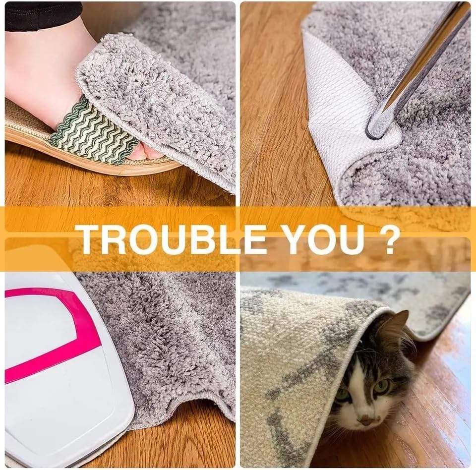 RugGrip – Agarre para alfombra para suelos de madera dura, pinzas lavables para alfombras, “Vacuum Tech” – Nuevos materiales para almohadillas