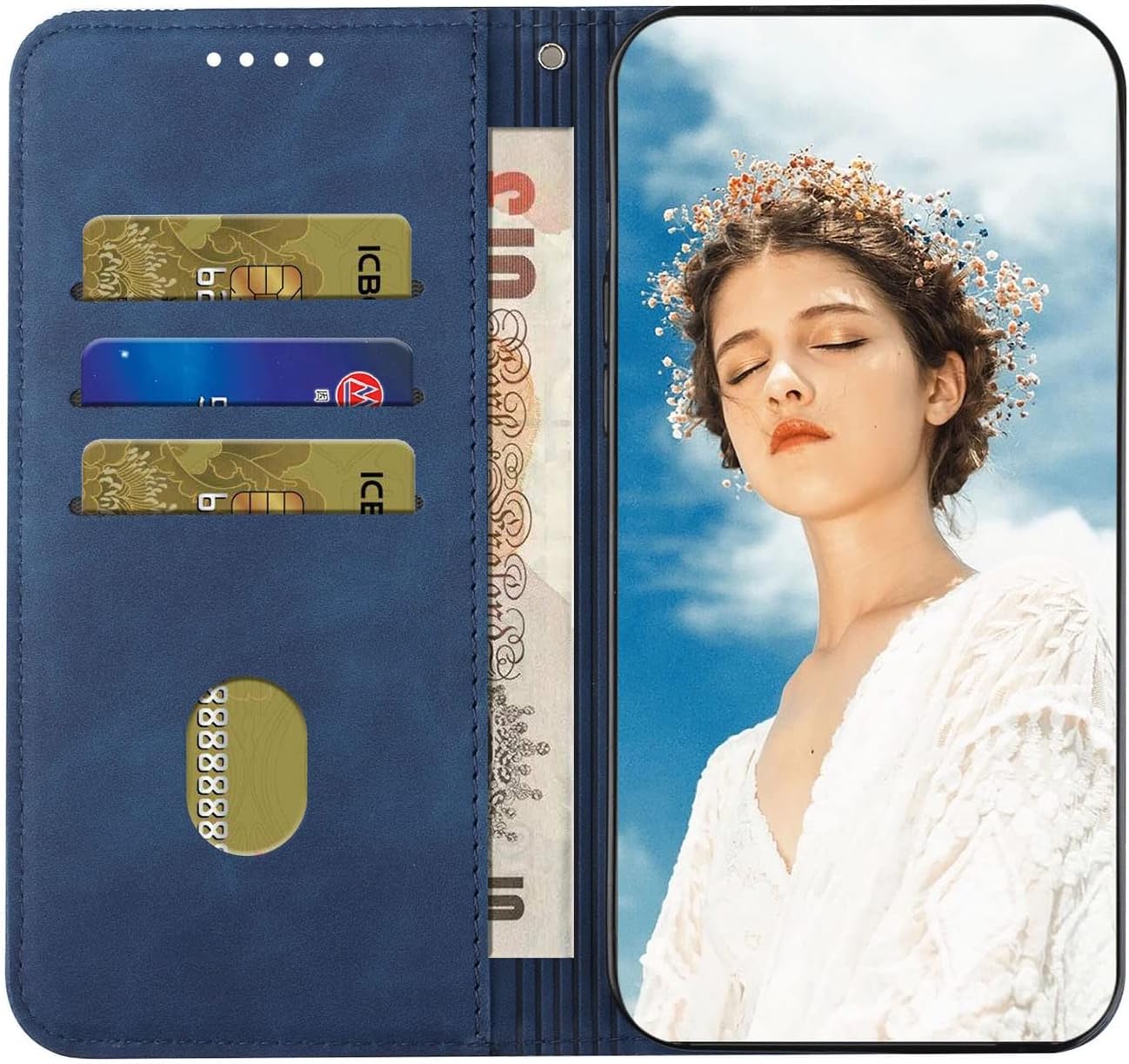 Funda tipo cartera compatible con Xiaomi Poco X3Poco X3 ProPoco X3 NFC, compatible con Xiaomi Poco X3 NFC funda TPU a prueba de golpes funda