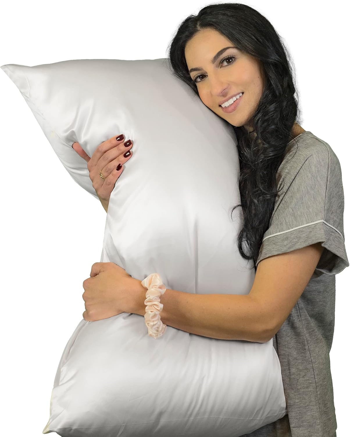 Mulberry Park – Funda de almohada de seda de 30 Momme, funda de almohada de seda pura para cabello y piel, funda de almohada de seda real de morera