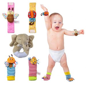 PHREKUDA Juego de sonajeros de calcetín y muñeca para bebés, sonajeros rellenos de felpa para bebés, sonajeros para bebés, regalos para recién PHREKUDA Juego de sonajeros de calcetín y muñeca para bebés, sonajeros rellenos de felpa para bebés, sonajeros para bebés, regalos para recién