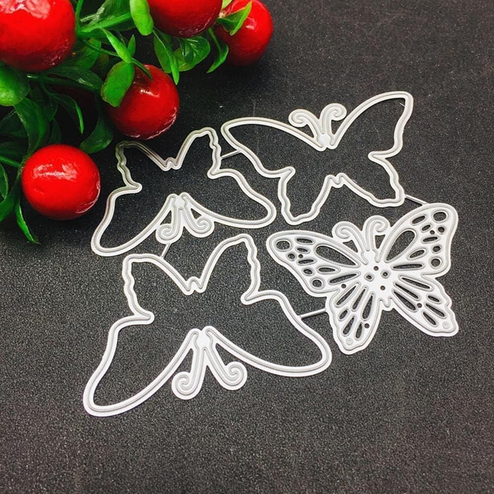 1 pieza de troqueles de mariposa blanca para hacer tarjetas, troqueles de corte de marco de tira para hacer tarjetas, 3D en capas, invitación de