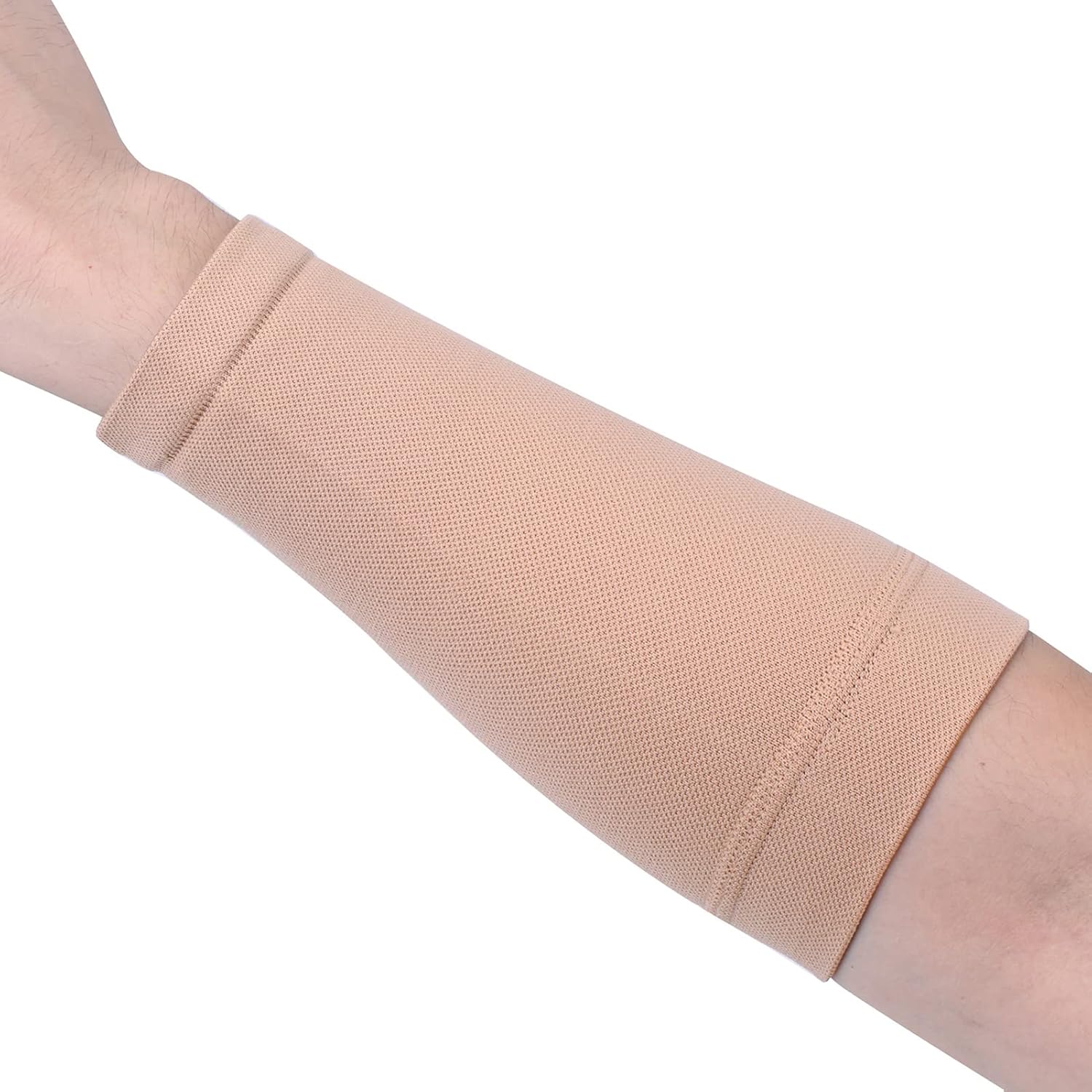 1 manga adelgazante alargada para el antebrazo negrobeige, bandas para cubrir tatuajes, soporte corrector, soporte para brazo para artritis del